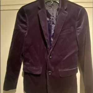 Navy velvet j crew ludlow jacket size 12